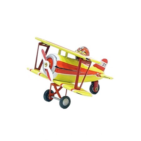 SHAN SHAN AT5 Collectible Tin Ornament - Biplane AT5